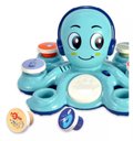 Ver imagem 5 de Brinquedo Educativo Polvo Musical com 6 Botões Luz + 20 Sons Cor Azul
