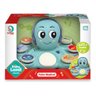 Brinquedo Educativo Polvo Musical com 6 Botões Luz + 20 Sons Cor Azul - 4