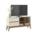 Ver imagem 2 de Rack para TV Dallas 2 Portas Menu Móveis Freijó/Off White