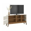 Ver imagem 5 de Rack para TV Dallas 2 Portas Menu Móveis Freijó/Off White