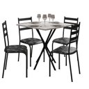 Ver imagem 2 de Conjunto Mesa com 4 Cadeiras 541.Sli e Tampo Quadrado Diamante Preto/Floral