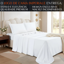 Ver imagem 2 de Conjunto Casal Queen Size Imperiale Algodão Toque Super Macio:branco