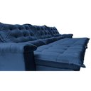 Ver imagem 4 de Sofá Retrátil e Reclinável 4,15m Cama inBox Big Fresh com SoftGel D40 Velupluma Azul