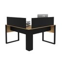 Ver imagem 3 de Painel Dividor de Mesa 110cm ME4183 Preto