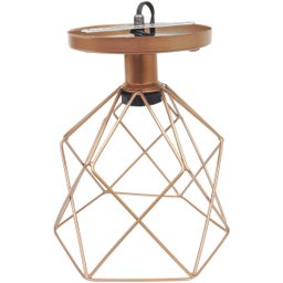 3 Lustres Teto Plafon Industrial Aramado Cálice Retrô Luminária Vintage Cobre Rose Gold Agp - 6