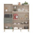 Ver mais imagens de Armário de Cozinha 6 Portas 2 Gavetas Select Verde/Avena Touch/Menta