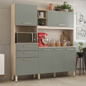 Armário de Cozinha 6 Portas 2 Gavetas Select