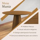 Ver imagem 4 de Mesa de Jantar Muniz Redonda Madeira Maciça Mel