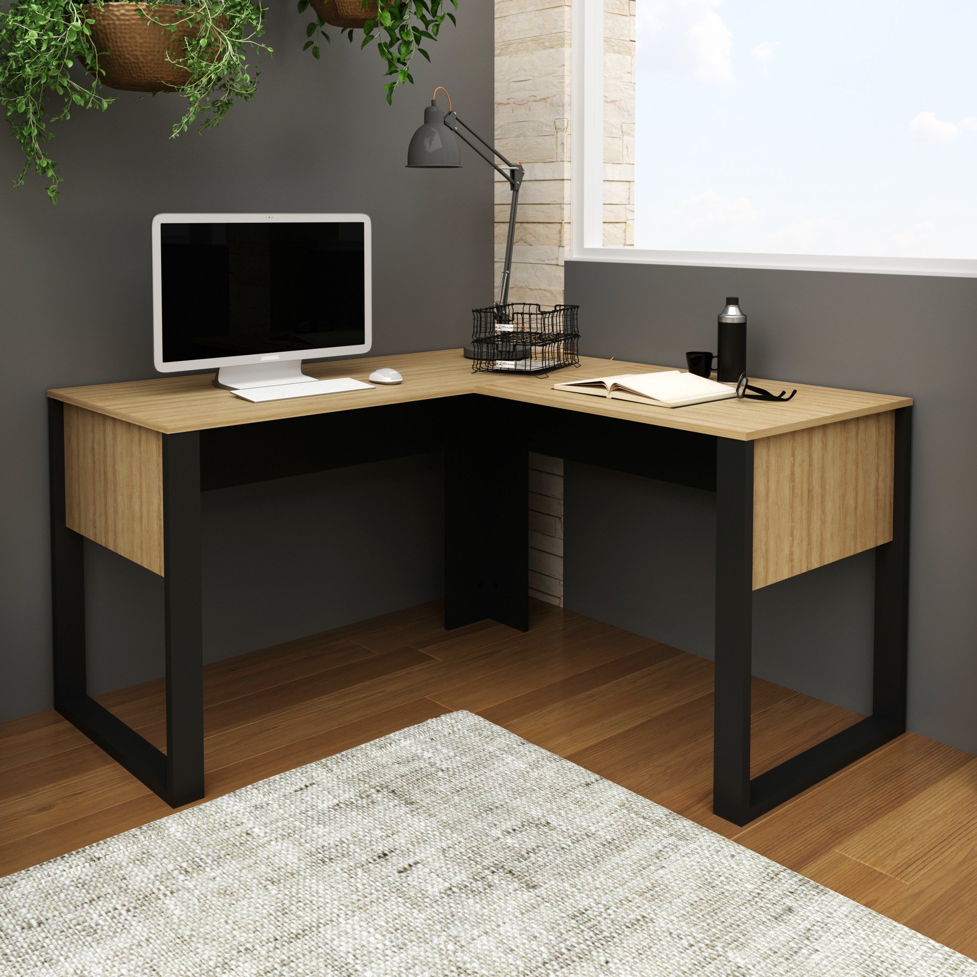 Mesa para Escritório em L ME4181 136cmX136cm 