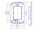 Ver imagem 4 de Linha B3 Conjunto 4×2 Interruptor Simples Moderno 10a 250v + Campainha Excelente Acabamento