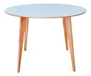 Ver imagem 2 de Mesa de Madeira Redonda 1m Branco - Dina