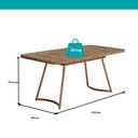 Ver imagem 4 de Conjunto Sala de Jantar 6 Cadeiras York Carraro Nogal Rosê