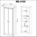 Ver imagem 3 de Kit 4 Armários para Escritório com Estante