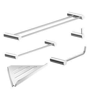 Kit de Acessórios para Banheiro Alto Brilho 5 Peças 2160or Grego Metal