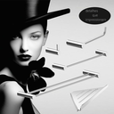 Ver imagem 3 de Kit de Acessórios para Banheiro Alto Brilho 5 Peças 2160or Grego Metal