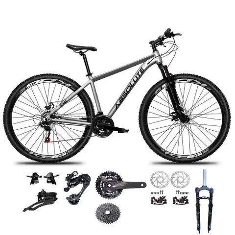 Bicicleta Aro 29 Absolute Nero 5 Kit 2x9 Gta Sunrun Freio Disco K7 Pedivela 24-38d Garfo com Trava
