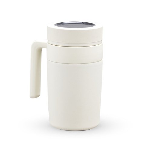 Caneca Térmica Inox 500ml com Display Led Marcador de Temperatura:branco