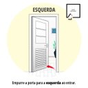 Ver imagem 2 de Porta de Aluminio Postigo Esquerda Linha Premium:2,10 X 0,90/preto