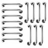 Barra de Apoio Barra 40cm Inox Kit 14 Unidades Idoso Cadeirante Deficiente Banheiro Box Suporte Esca - 2