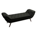 Ver imagem 1 de Recamier Divã Odessa P04 195 cm Suede - ADJ Decor - Cinza Escuro TCA 958