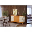 Ver imagem 1 de Aparador para Sala Buffet Mônaco Madetec - Cinamomo/off White