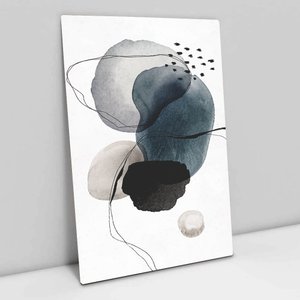 Quadro Decorativo em Canvas Abstrato Rupestre - Chassi - 120 x 80cm