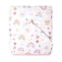 Ver imagem 1 de Toalha de Banho Bebe Soft 70 Cm X 90 Cm: Arco Íris Rosa