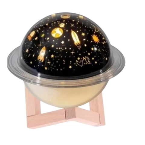 Luminária Umidificador de Ar Lua Planeta Estrela Saturno 3d
