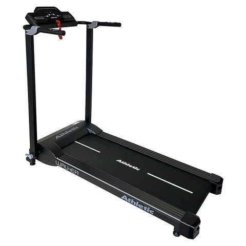 Esteira Elétrica Athletic Walker 10km/h 100kg Suportados Compacta Dobrável Silenciosa e Econômica Pa