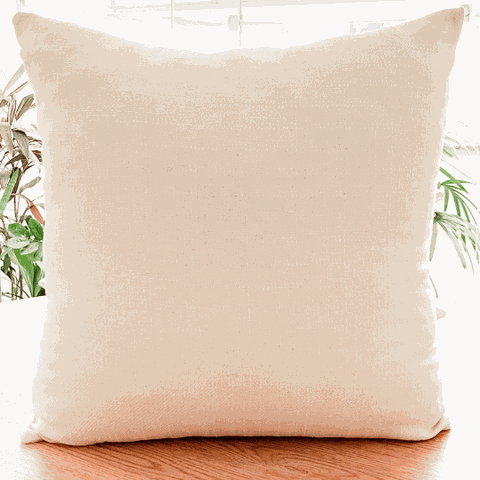 Capa para Almofada Quadrada em Linho Offwhite Almofadas Estilo