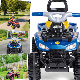 Carrinho de Passeio e Pedal Infantil Calesita Cross Up Azul - 4