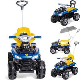 Carrinho de Passeio e Pedal Infantil Calesita Cross Up Azul - 2
