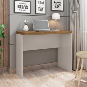 Mesa Home Office Moderna Computador Escrivaninha Mdp:lamina Mel-cacao