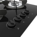 Ver imagem 3 de Cooktop 4 Bocas Safe Vidro Preto 27001301 - Fogatti