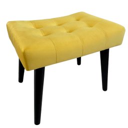 Kit Duas Poltrona Giovana Base Giratória Cromado em Sued Premium:amarelo - 5