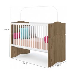 Berço Mini Cama Alegria 3 em 1 com Altura regulável Canaã - 5