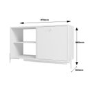 Ver imagem 3 de Rack para TV até 40 Polegadas em MDP 1 Porta 2 Prateleiras