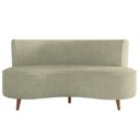 Ver imagem 1 de Sofá Living 2 Lugares 135cm Aang Pés Palito Bouclê Verde Oliva G33 - Gran Belo
