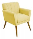 Ver imagem 2 de Kit 2 Poltronas Decorativa Cecília - Amarela
