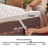 Pillow Top Solteiro Espuma D33 Hipoalergênico 88x188x5cm Bf Colchões - 4