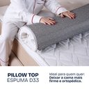 Ver imagem 3 de Pillow Top Solteiro Espuma D33 Hipoalergênico 88x188x5cm Bf Colchões