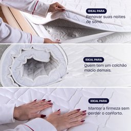 Pillow Top Solteiro Espuma D33 Hipoalergênico 88x188x5cm Bf Colchões - 7