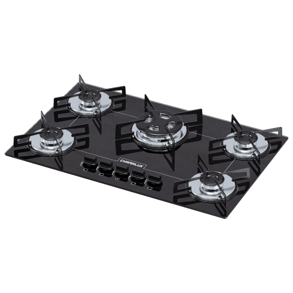 Cooktop 5 Bocas Chamalux Tripla Chama Bivolt  - 1