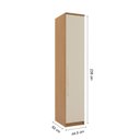 Ver imagem 4 de Módulo Canto 1 Porta 5 Prateleiras 100% MDF Decor Marrom/Freijo/Off-White