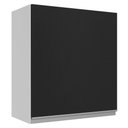 Ver imagem 1 de Armário de Cozinha Aéreo 100% MDF 60 cm 1 Porta Branco/Preto Acordes Madesa