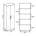 Ver imagem 4 de Armário Multiuso Nt4020 Freijó/ Off White Freijó Off White