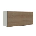 Ver imagem 1 de Armário Aéreo de Cozinha Madesa Stella 70 cm 1 Porta Basculante Branco/Rustic