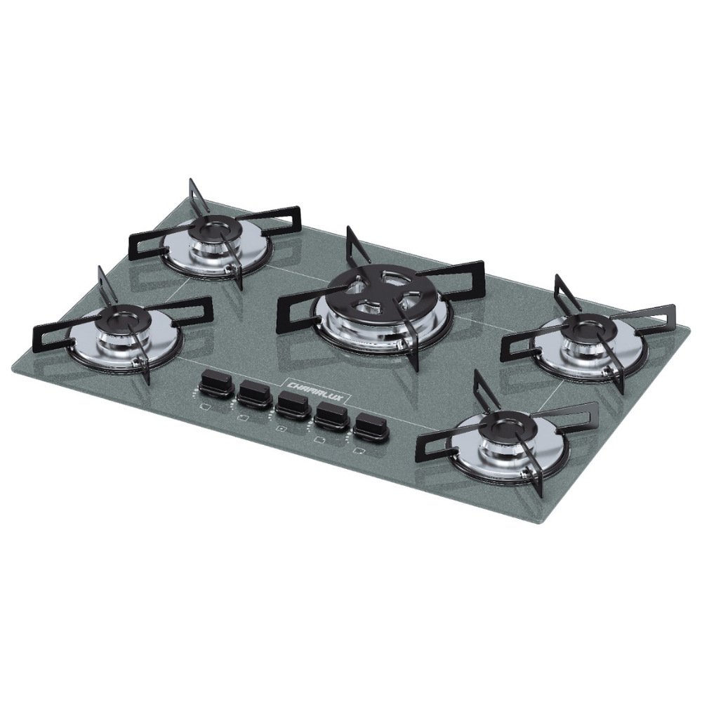 Cooktop 5 Bocas Chamalux Tripla Chama Bivolt - 1