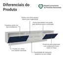 Ver imagem 4 de Rack Suspenso para Tv até 80 Polegadas 218 Cm 2 Portas Branco/azul Vik Madesa