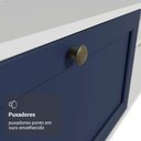 Ver imagem 7 de Rack Suspenso para Tv até 80 Polegadas 218 Cm 2 Portas Branco/azul Vik Madesa